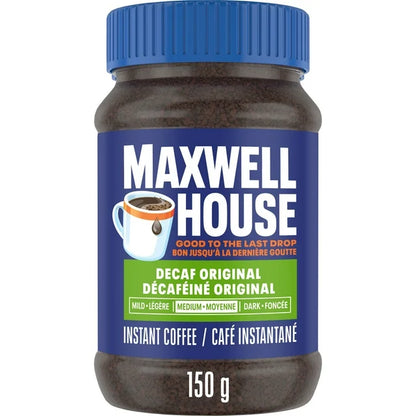 Maxwell House Decaf Instant Coffee, 150g