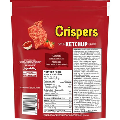 Crispers, Ketchup Flavour, Salty Snacks, Is It a Chip or a Cracker, 145 g