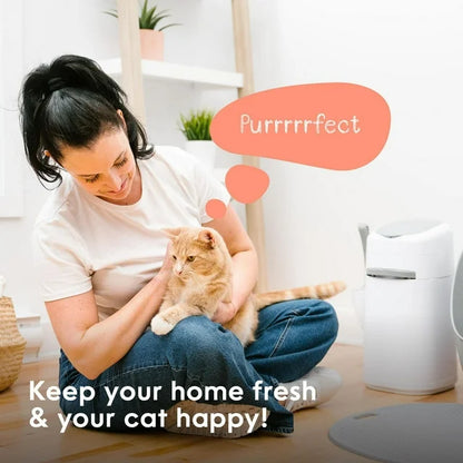 Litter Genie Style Pail - Cat Litter Waste Disposal System, Includes a refill that can last up to 2 months
