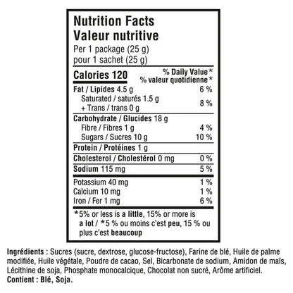 OREO, Mini Original Chocolate Sandwich Cookies, Made in a Peanut-Free Facility, Individually Wrapped, Snack Pack, School Snacks, Baked in Canada, 150 g