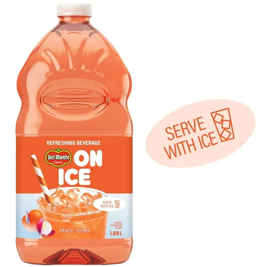 Peach Lychee Refreshing Beverage Bottle, 1.89 L